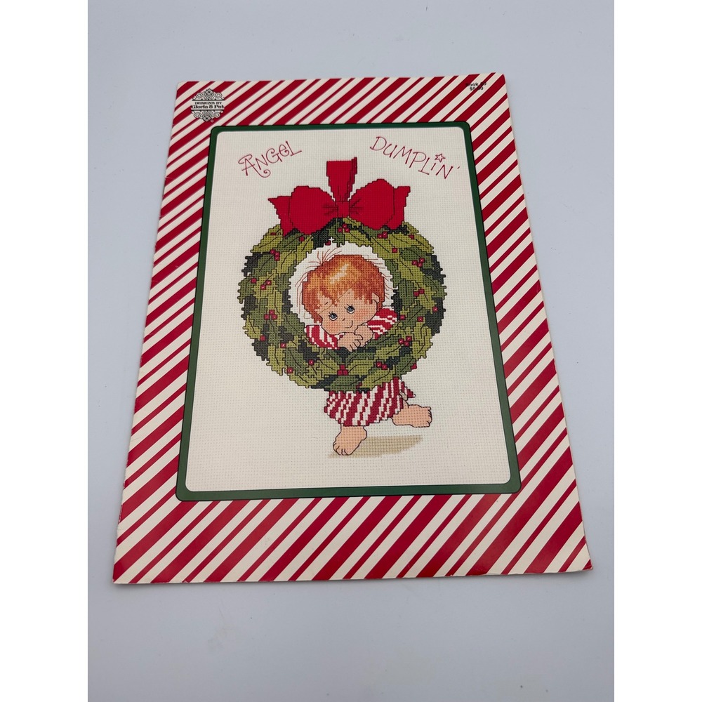 Vintage 1983 Gloria & Pat Angel Dumplin' Christmas Cross Stitch Pattern Book 10